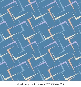 Simple and elegant ornament of abstract lines for decorating any surface. Seamless stroke pattern for prints, textile, web, advertising and any design projects.