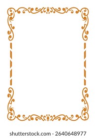 Simple Elegant Ornamental Border Decorative Vector