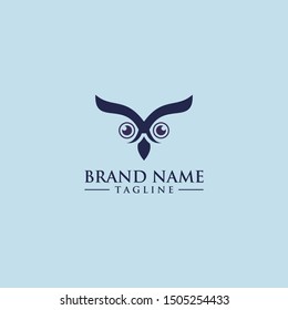 Simple and elegant owl logo
