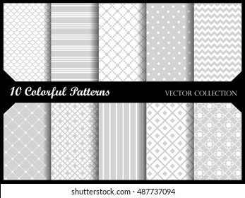 Simple and elegant  pattern collection. Web background pattern set