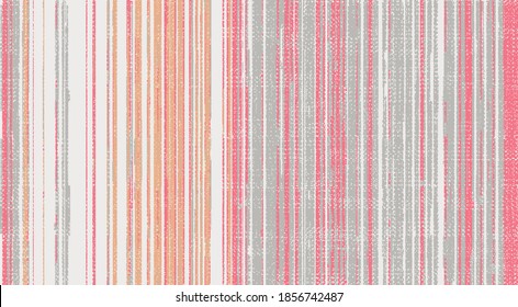 simple and elegant patternless natural texture or woven, antique effect vertical stripe  vector surface pattern seamless design