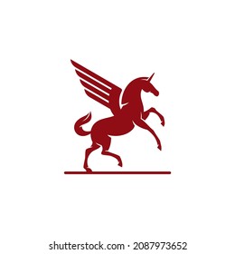 Simple and elegant Pegassus Logo Desing