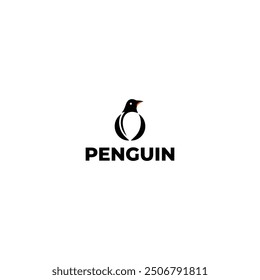Simple and elegant penguin logo design.