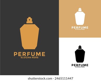 Simple elegant perfume logo vector, Perfume Bottle vector logo inspirations