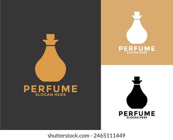 Simple elegant perfume logo vector, Perfume Bottle vector logo inspirations