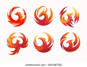 simple and elegant phoenix circle vector illustration concept suitable for all kind business, accounting, legal, management, sport, security etc.
