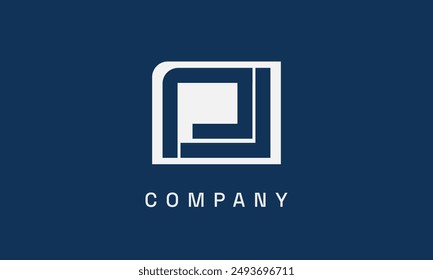 Simple and elegant PL logo for creative company