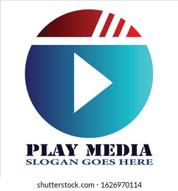 simple & Elegant Play Media Logo Desaign
