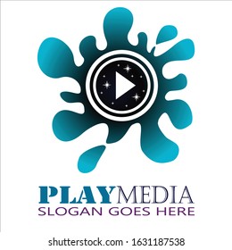 simple & Elegant Play Media Logo Desaign