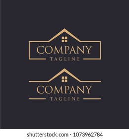 Simple And Elegant Real Estate Logo Design Template For Your Company