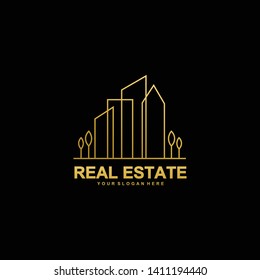 Simple And Elegant Real Estate Logo Design Template For Your Company