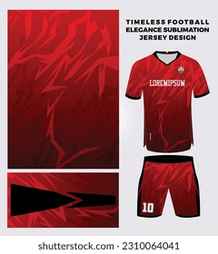 Simple Elegant Red Gradient Sublimation Jersey