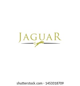 simple elegant roaring jaguar logo icon illustration vector template design. 