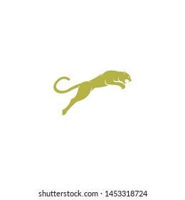 simple elegant roaring jaguar logo icon illustration vector template design. 