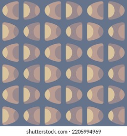 Simple and elegant rounded abstract ornament will decorate any surface or thing and make it attractive. Seamless pattern for prints, textile, web, advertising and any design projects.