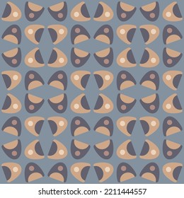 Simple and elegant rounded abstract ornament will decorate any surface or thing and make it attractive. Seamless pattern for prints, textile, web, advertising and any design projects.