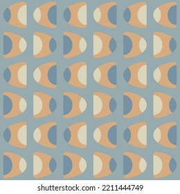 Simple and elegant rounded abstract ornament will decorate any surface or thing and make it attractive. Seamless pattern for prints, textile, web, advertising and any design projects.