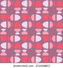 Simple and elegant rounded abstract ornament will decorate any surface or thing and make it attractive. Seamless pattern for prints, textile, web, advertising and any design projects.
