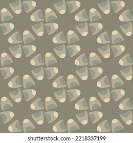 Simple and elegant rounded abstract ornament will decorate any surface or thing and make it attractive. Seamless pattern for prints, textile, web, advertising and any design projects.