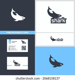 Simple and elegant Shark Logo vector 