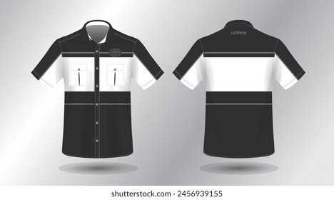 simple and elegant short sleeve work shirt