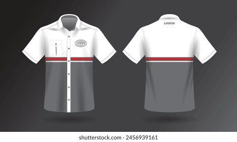 simple and elegant short sleeve work shirt