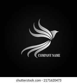 El sencillo y elegante logotipo Silver Bird es perfecto para su negocio