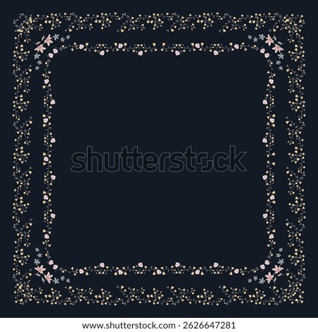 Simple And Elegant Small Floral Hijab Design