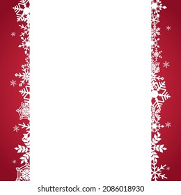 A simple and elegant snow frame.
