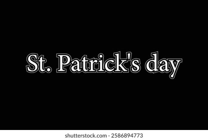 Simple, elegant St. Patrick's Day text graphic