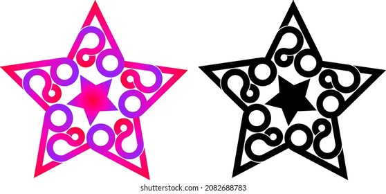 Diseño sencillo y elegante del logotipo de Star y People