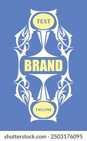 Simple and elegant stickers with gold accents, suitable for premium product packaging