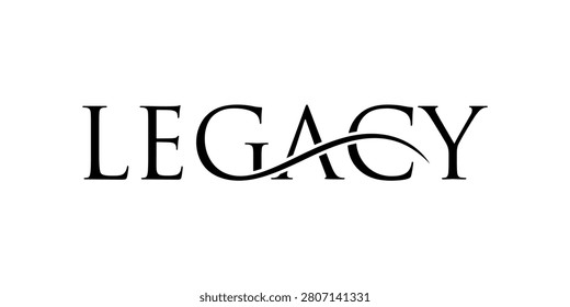 Simple elegant text legacy typography logo design inspiration