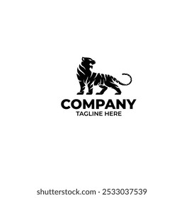 
Simple elegant tiger logo design.