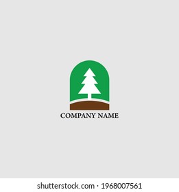 Simple and elegant tree logo design concept