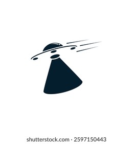 Simple elegant ufo logo design.