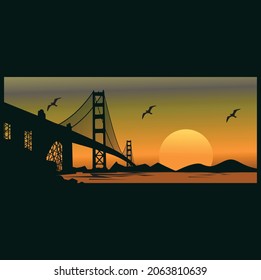 Simple and elegant Vector Bridge design
