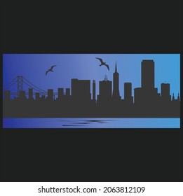 Simple and elegant vector city design