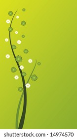 simple and elegant vector illustration of a floral background