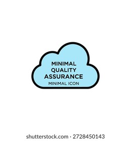 Simple and elegant vector illustration representing minimal quality assurance. Perfect for modern design projects and digital marketing.