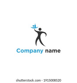 The simple and elegant Waiter logo design concept is suitable for your business