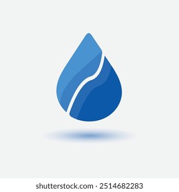 Simple and Elegant Water Drop Icon Design
