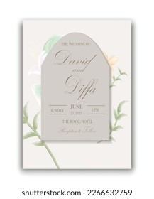 simple and elegant wedding invitations with watercolor elements look so beautiful