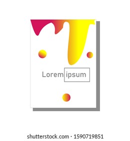 Simple and elegant yellow poster design