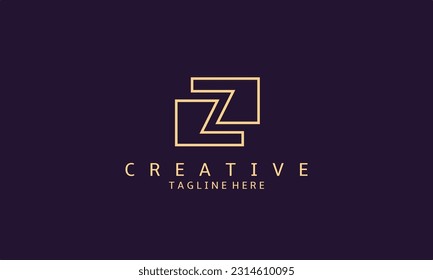 Simple Elegant Z Letter Logo Design. Modern minimalist Z ZO OZ creative initials based vector icon template. Luxury premium logo design for your company.