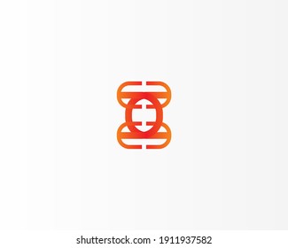 Simple element design vector logo design icon with circle line concept
