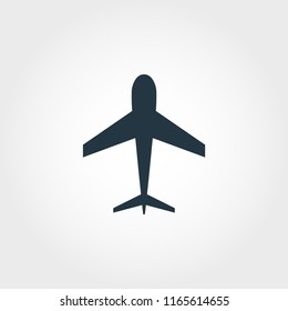 Simple element illustration. Airplane concept symbol design from transport collection. Can be used for web, mobile and print. web design, apps, software, print.