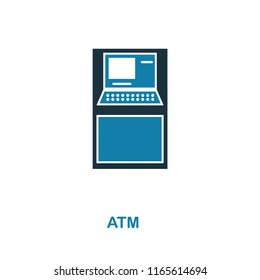 Simple element illustration. Atm concept symbol design from money collection. Can be used for web, mobile and print. web design, apps, software, print.