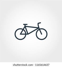  Simple element illustration. Bicycle concept symbol design from transport collection. Can be used for web, mobile and print. web design, apps, software, print.