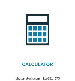 Simple element illustration. Calculator concept symbol design from money collection. Can be used for web, mobile and print. web design, apps, software, print.